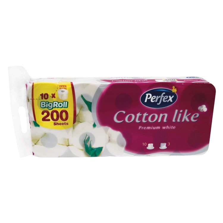 TP Perfex Cotton like 3vrst.23m celuloza | Papírové a hygienické výrobky - Toaletní papíry - Vícevrstvý